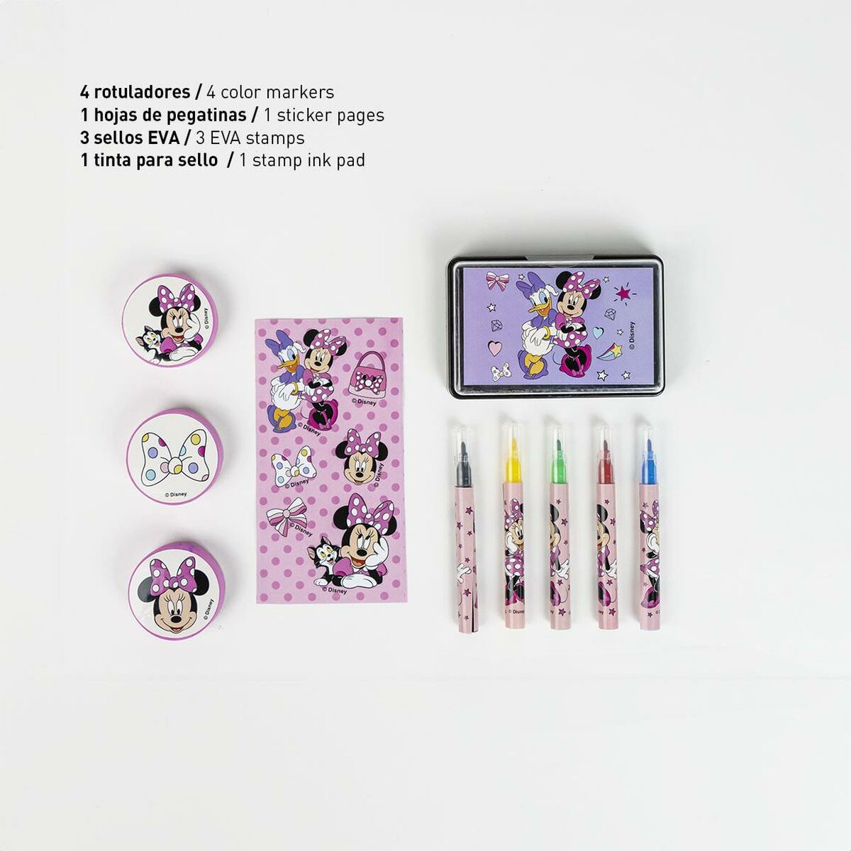 Uredski Set Minnie Mouse Roza 11 Dijelovi